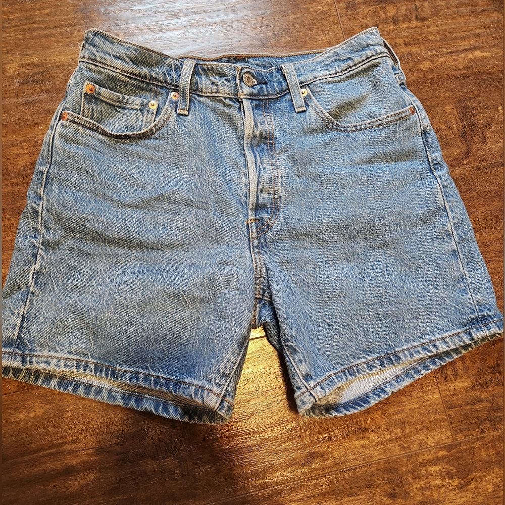 Levi's 501 Mid Thigh Denim Shorts
